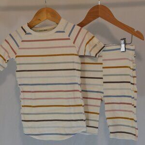 lou lou lollipop short sleeve stripe pj set 6T